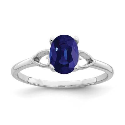 Sapphire Ring 14k white Gold 7x5mm Oval Y2194S, MPN: Y2194S, 883957556437