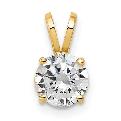 6mm Cubic Zirconia pendant 14k Gold XP416CZ Diamond, MPN: XP416CZ, 883957232829