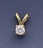 Die Struck Completed CZ Diamond Pendant 14k Gold XP5CZ Diamond, MPN: XP5CZ, 883957210711