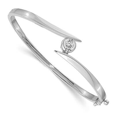 Diamond Bangle 14k White Gold XB276A, MPN: XB276A, 883957086163