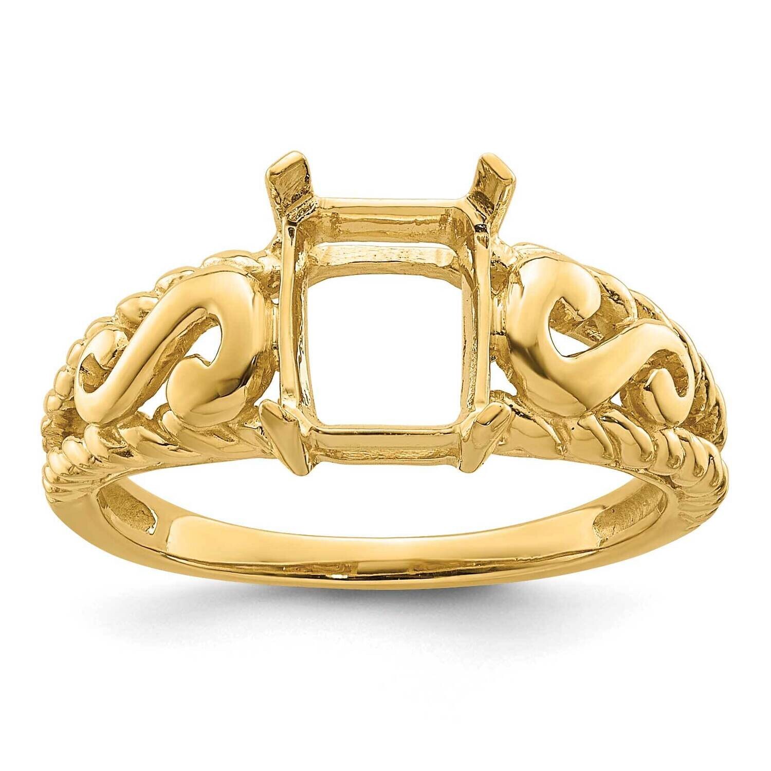 Gemstone Ring Mounting 14k Gold Y4677