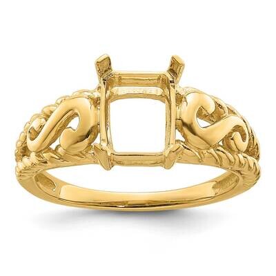 Gemstone Ring Mounting 14k Gold Y4677, MPN: Y4677,