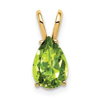 9x6mm Pear Peridot pendant 14k Gold XP426PE, MPN: XP426PE, 883957202044