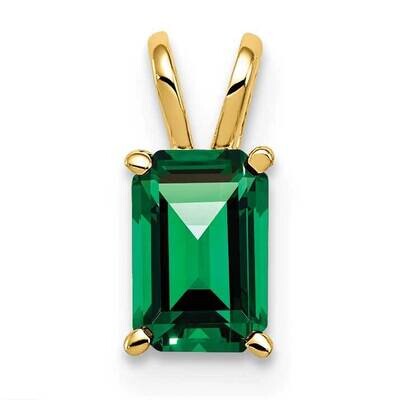 Mount Saint Helens pendant 14k Gold 6x4mm Emerald Cut XP419MS, MPN: XP419MS, 883957169323