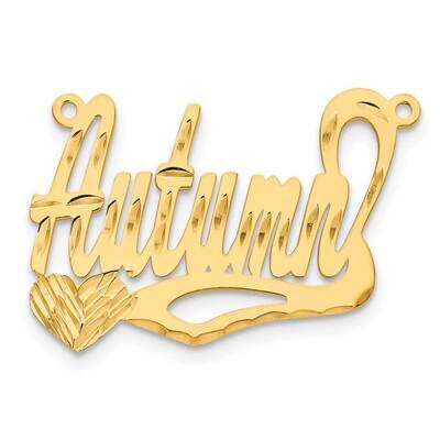 0.013 Gauge Diamond-cut Nameplate Pendant 10k Gold 10XNA154Y, MPN: 10XNA154Y, 191101092411