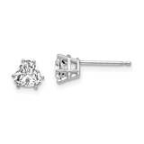 Cubic ZirconiDiamond Trillion Stud Earrings 14k Gold XE93WCZ, MPN: XE93WCZ, 883957109640