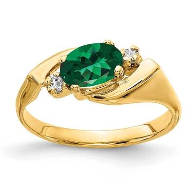 Mount Saint Helens Diamond Ring 14k Gold 7x5mm Oval Y2260MS/A, MPN: Y2260MS/A, 883957611747