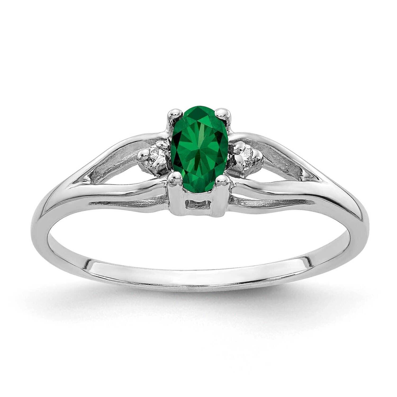 Mount Saint Helens Diamond Ring 14k white Gold 5x3mm Oval Y2080MS/A, MPN: Y2080MS/A, 883957704685