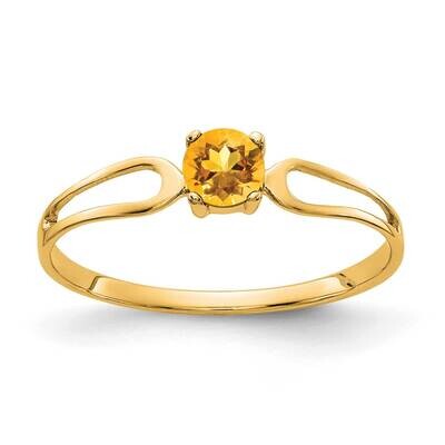 4mm Citrine Ring 14k Gold X9674CI, MPN: X9674CI, 883957361567