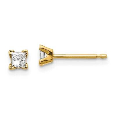 Complete Princess-cut Diamond Stud Earrings 14k Gold XAP1AA, MPN: XAP1AA, 883957228716