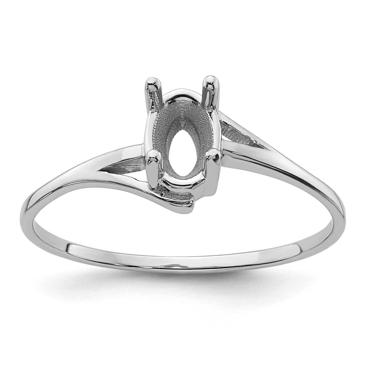 Gemstone Ring Mounting 14k White Gold Y4660