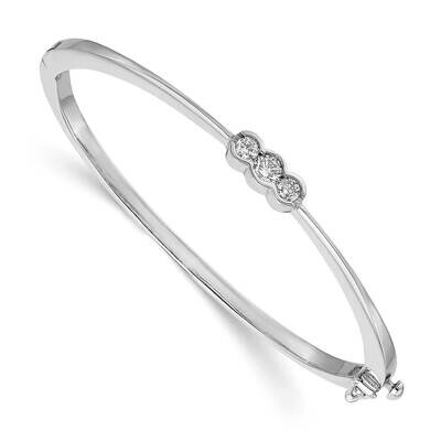 Diamond Bangle 14k White Gold XB180AA, MPN: XB180AA, 883957085883
