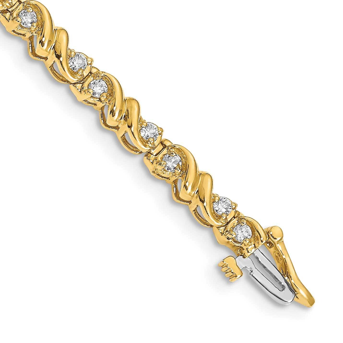 Diamond tennis bracelet 14k Gold X816AA, MPN: X816AA, 883957078243