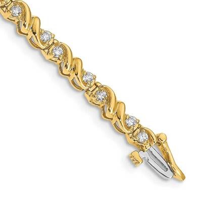 Diamond tennis bracelet 14k Gold X816AA, MPN: X816AA, 883957078243