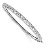 Oval Bangle Bracelet Mounting 14k White Gold XB187, MPN: XB187,