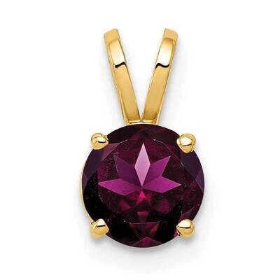 6mm Rhodolite Garnet pendant 14k Gold XP416RG, MPN: XP416RG, 883957233291