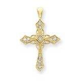 A Diamond Cross Pendant 14k Gold XP1777A, MPN: XP1777A, 883957231297