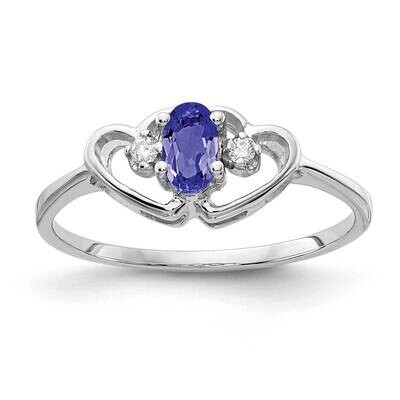Tanzanite Diamond Ring 14k white Gold 5x3mm Oval X9719T/A, MPN: X9719T/A, 883957642338