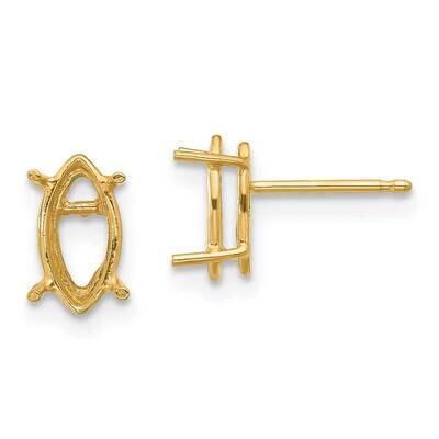 10x5 Marquise Earring Mountings 14k Gold XE105, MPN: XE105, 191101834875