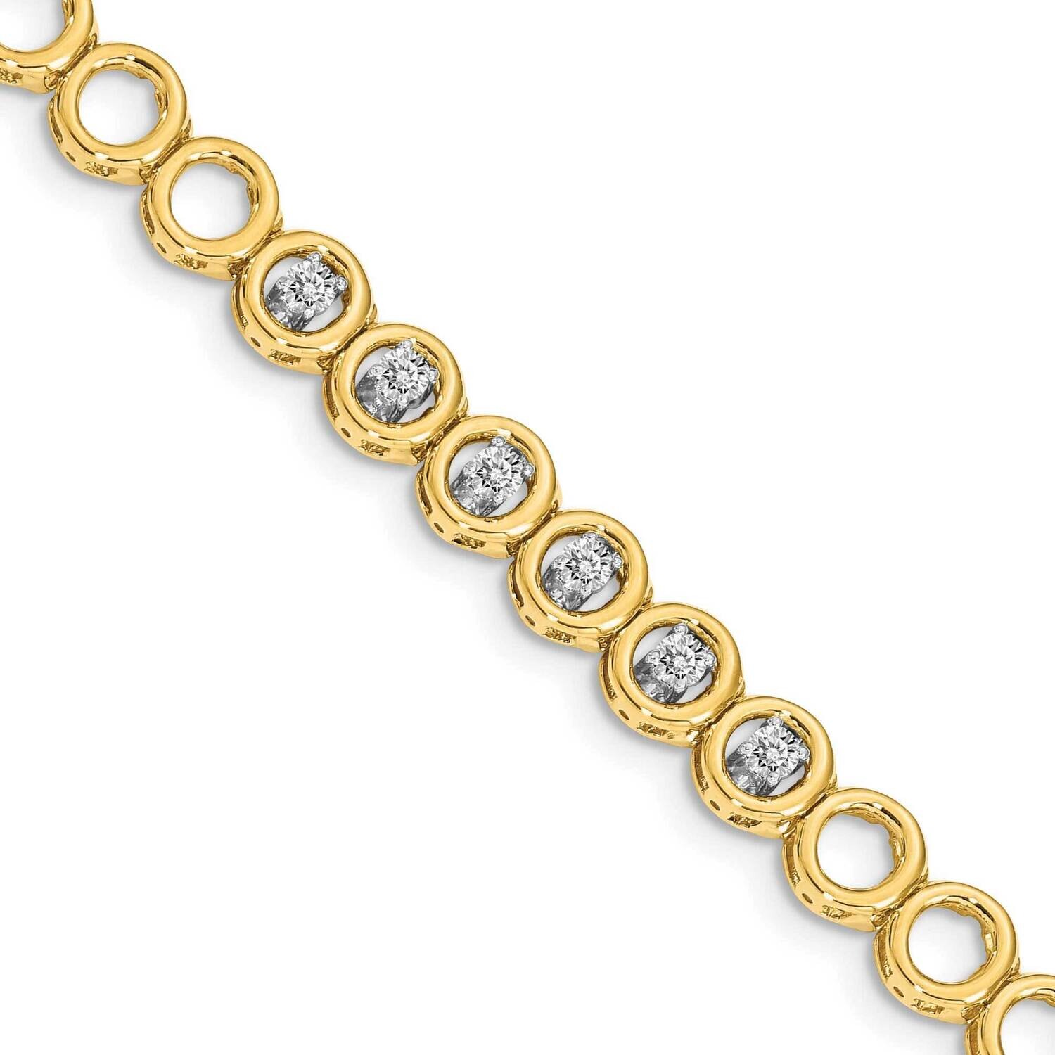 Add-a-Diamond Tennis Bracelet Mounting 14k Gold X853