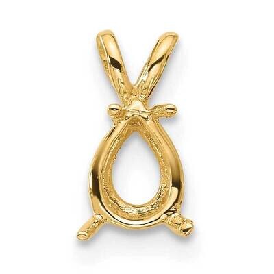 7 x 5 Pear Mounting 14k Gold XP1010, MPN: XP1010,