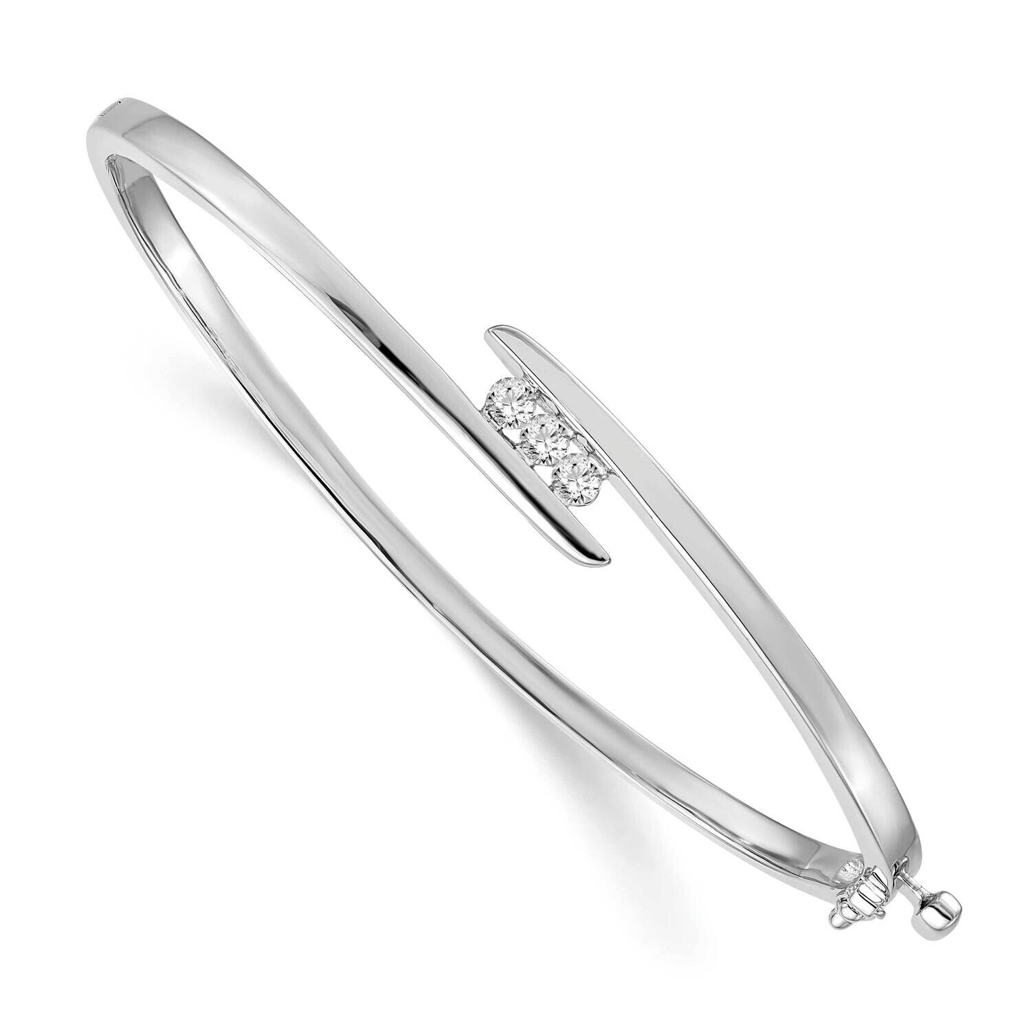 Diamond Bangle 14k White Gold XB177AA, MPN: XB177AA, 883957200248