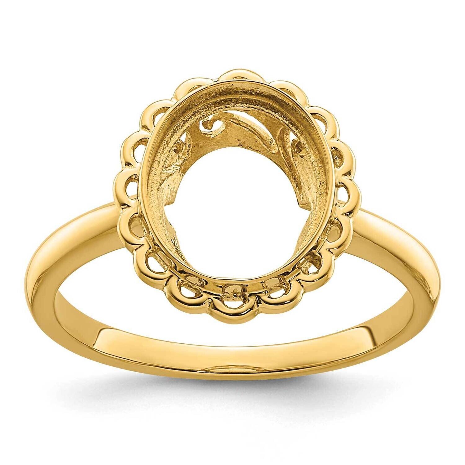 Gemstone Ring Mounting 14k Gold Y4494