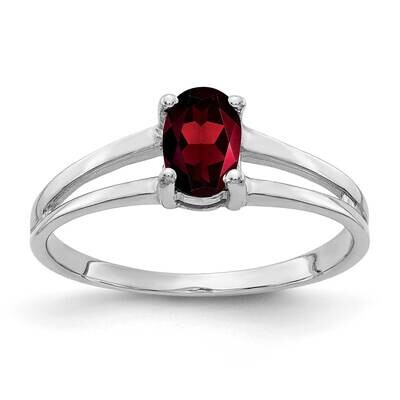 Garnet Ring 14k white Gold 6x4mm Oval Y2074GA, MPN: Y2074GA, 883957708218