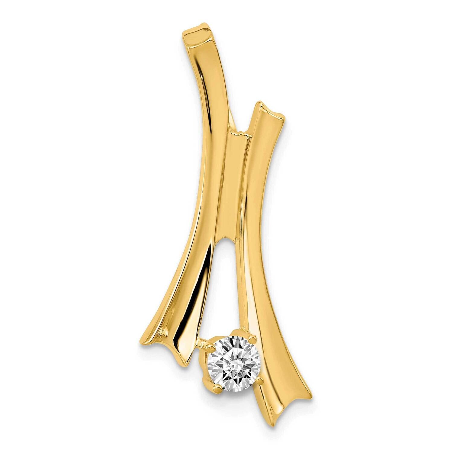Holds 4mm Stone, Slide Mounting 14k Gold XS597, MPN: XS597, 196904083161