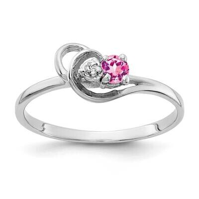 3mm Pink Sapphire Diamond Ring 14k white Gold X9739SP/A, MPN: X9739SP/A, 883957638805