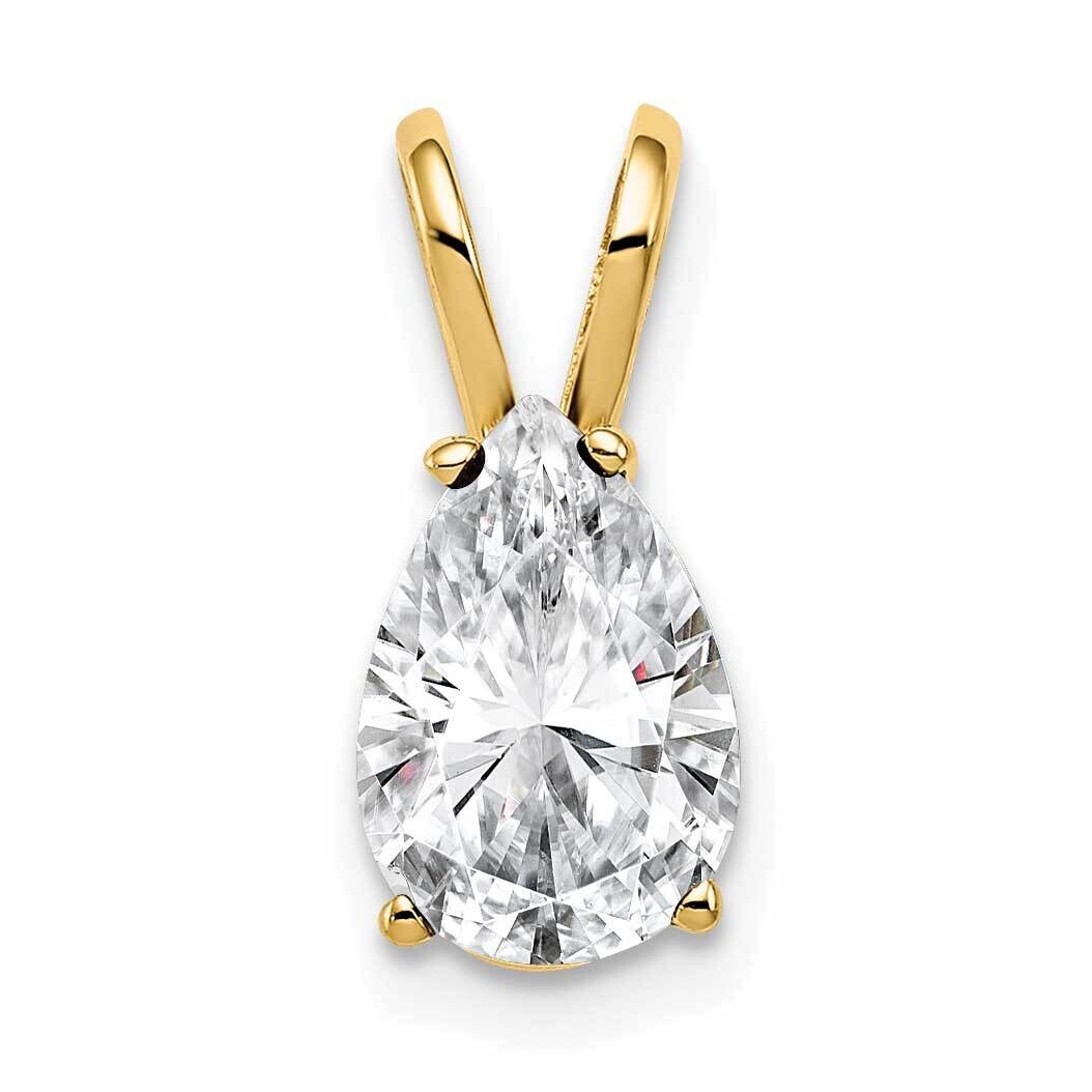 9x6mm Pear Cubic Zirconia pendant 14k Gold XP426CZ Diamond