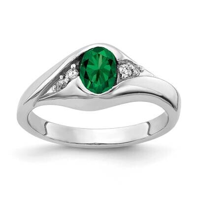 Mount Saint Helens Diamond Ring 14k white Gold 6x4mm Oval Y2107MS/A, MPN: Y2107MS/A, 883957708324