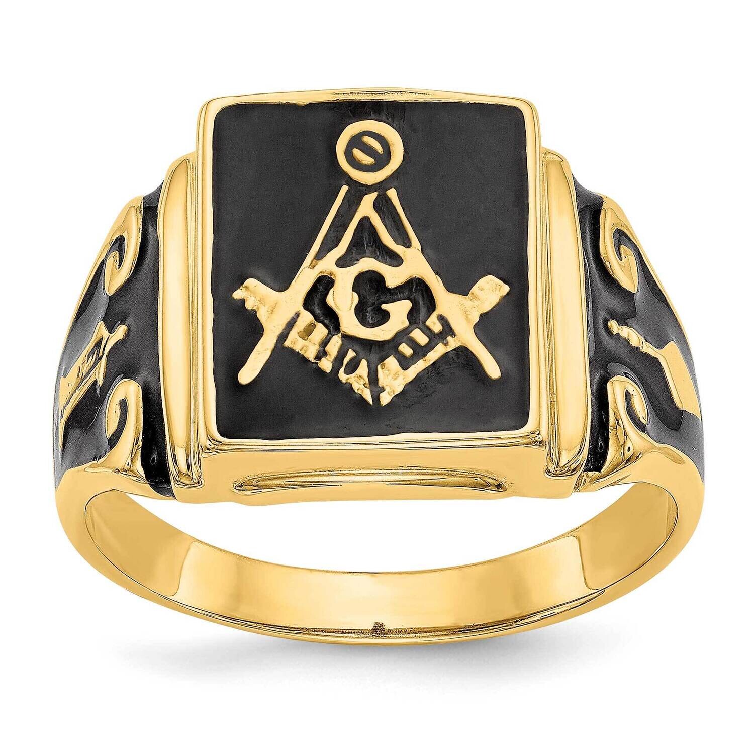 Men's Masonic Ring 14k Gold Y1594M