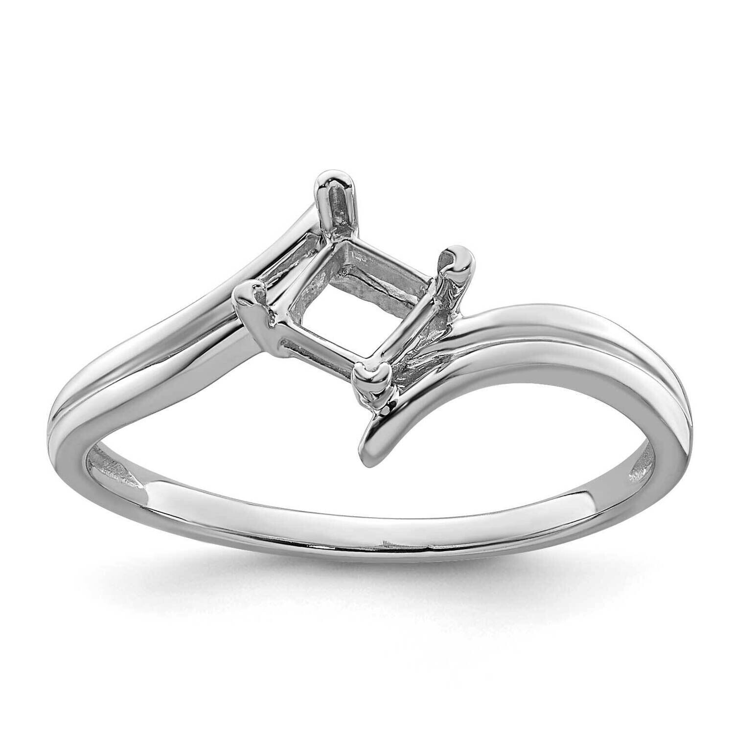 Gemstone Ring Mounting 14k White Gold Y4782, MPN: Y4782,