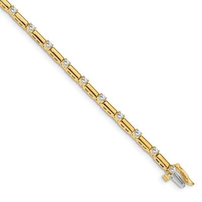 2.4mm Diamond Tennis Bracelet Mounting 14k Gold X762, MPN: X762, 883957078137