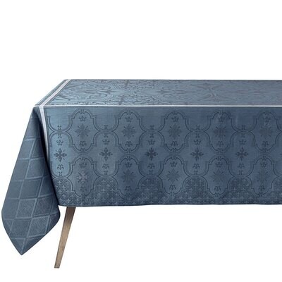 Le Jacquard Francais Armoiries Blue Tablecloth 69&quot; X 98&quot; 29059, MPN: 29059,