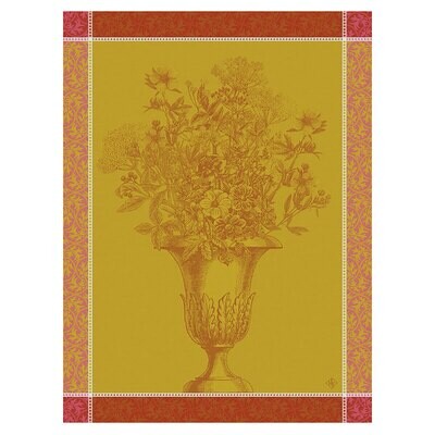 Le Jacquard Francais Floraison Uni Pink Tea Towel 28995 Set of 4, MPN: 28995,