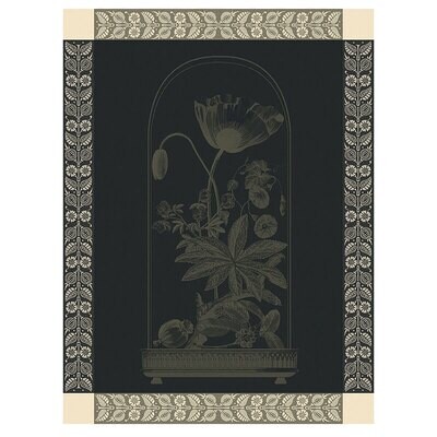 Le Jacquard Francais Curiosites Florales Green Tea Towel 28998 Set of 4, MPN: 28998,