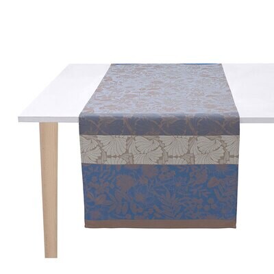 Le Jacquard Francais Cottage Blue Runner 20&quot; X 59&quot; 28954, MPN: 28954,