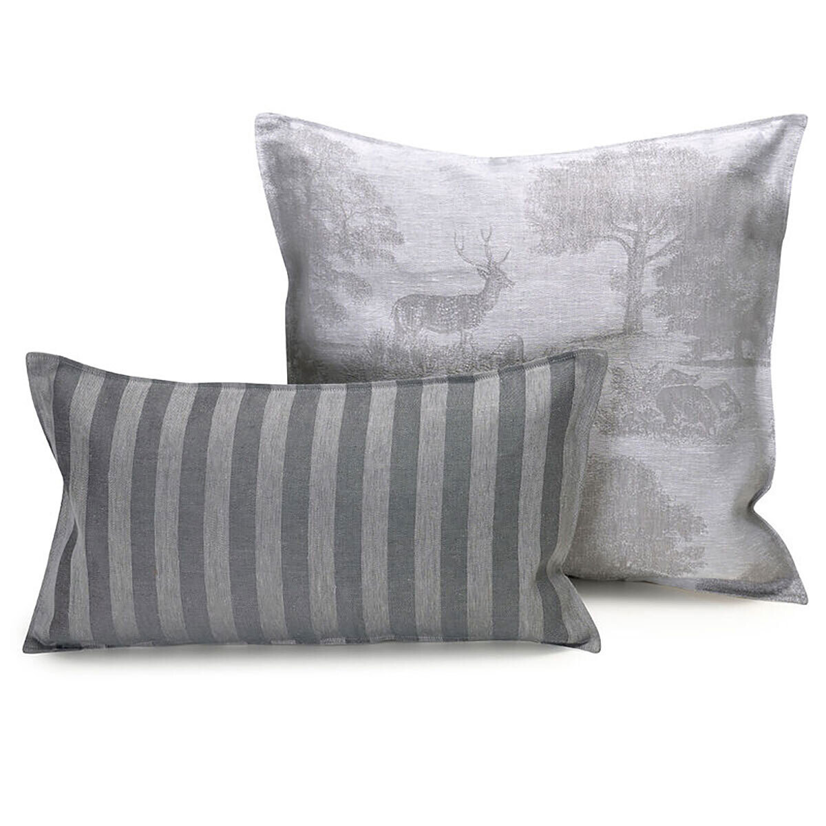 Le Jacquard Francais Souveraine Silver Cushion Cover 20&quot; X 20&quot; 29031, MPN: 29031,