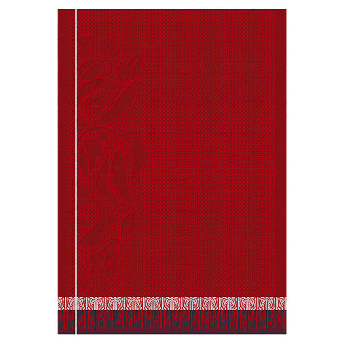 Le Jacquard Francais Piments Red Hand Towel 28985 Set of 4