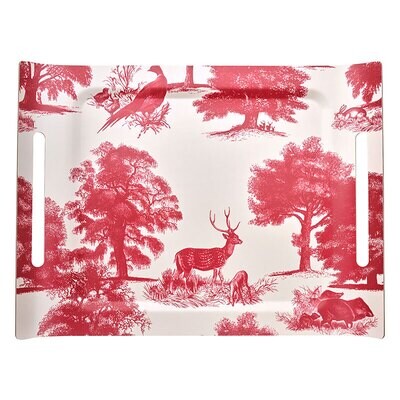 Le Jacquard Francais Souveraine Red Tray 23&quot; X 17&quot; 29090, MPN: 29090,
