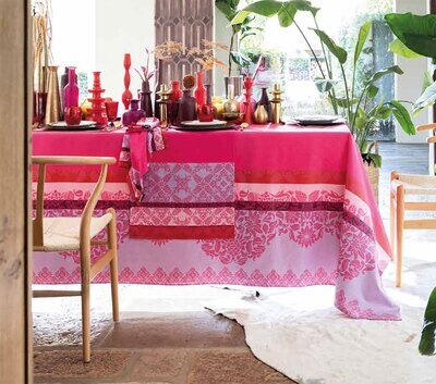 Le Jacquard Francais Mumbai Pink Runner 20&quot; X 59&quot; 29339, MPN: 29339,