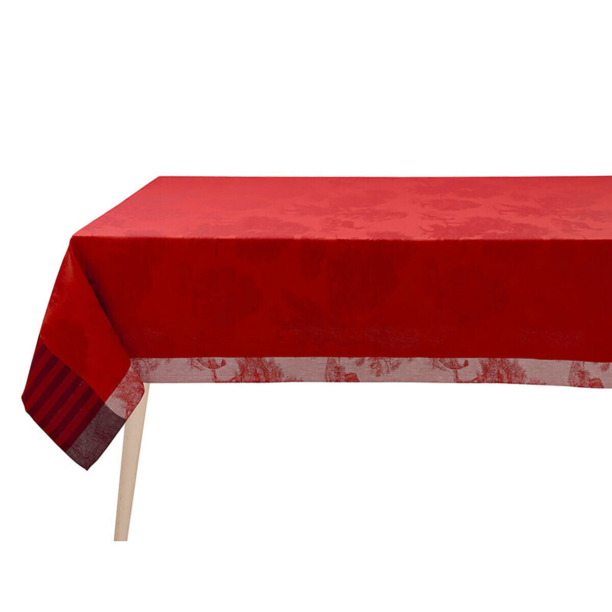 Le Jacquard Francais Souveraine Red Tablecloth 47&quot; X 47&quot; 29026, MPN: 29026,