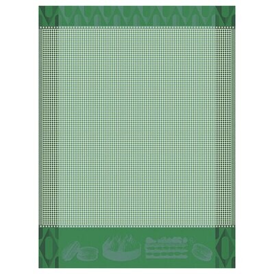 Le Jacquard Francais Patisseries Francaises Green Hand Towel 29057 Set of 4, MPN: 29057,