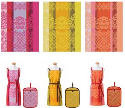 Le Jacquard Francais Mumbai Yellow Apron 31&quot; X 38&quot; 29352, MPN: 29352,