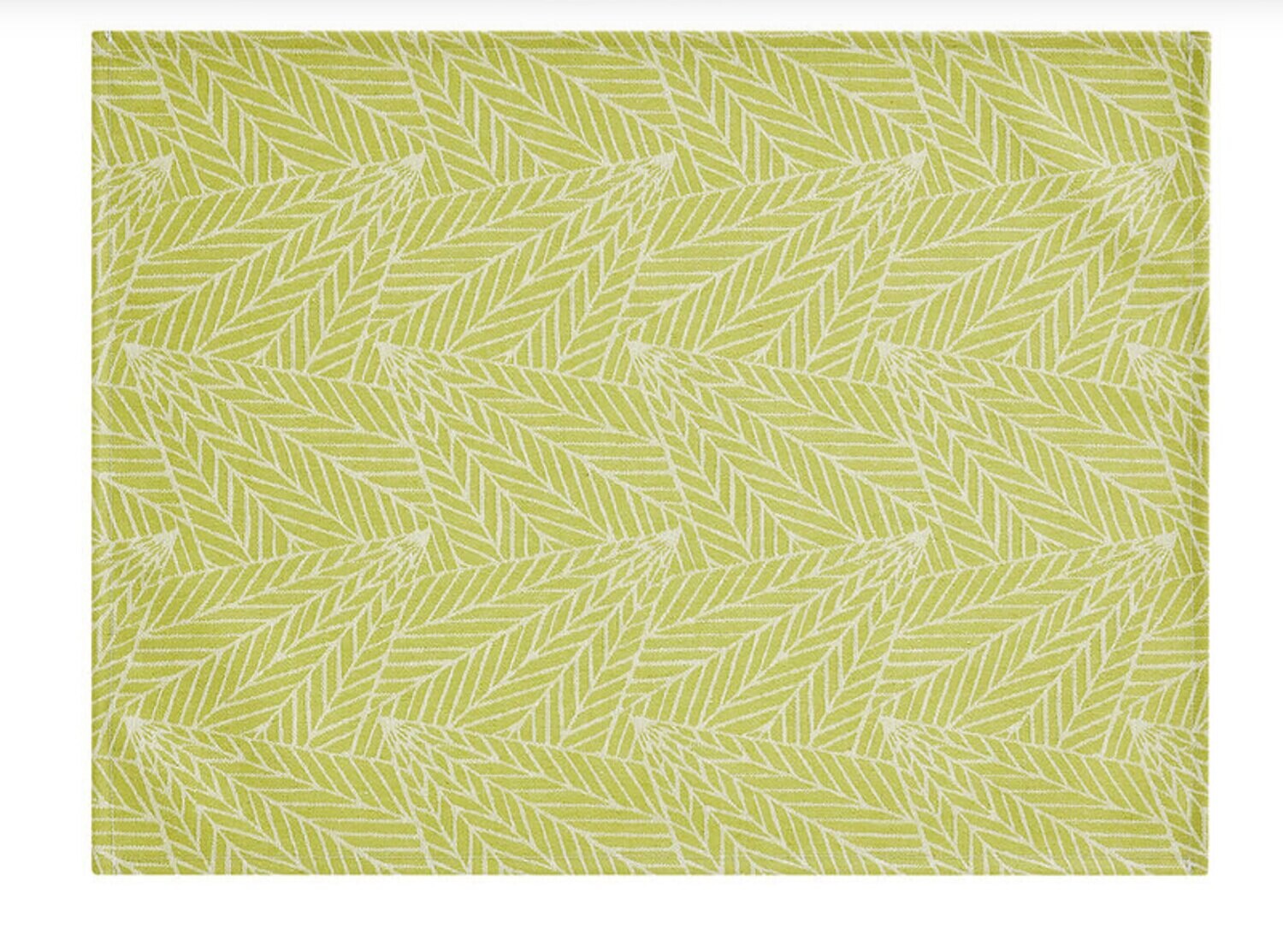 Le Jacquard Francais A La Carte Feuilles Green Coated Placemat 29228 Set of 4, MPN: 29228,