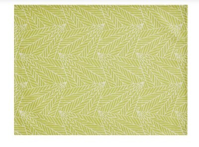 Le Jacquard Francais A La Carte Feuilles Green Coated Placemat 29228 Set of 4, MPN: 29228,