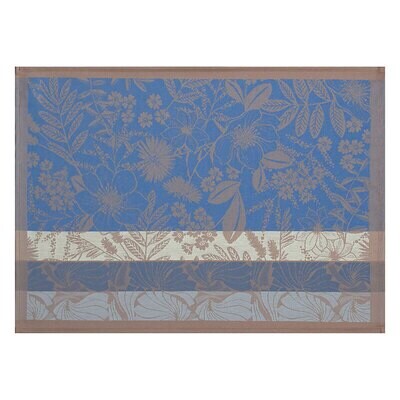 Le Jacquard Francais Cottage Blue Coated Placemat 28921 Set of 4, MPN: 28921,