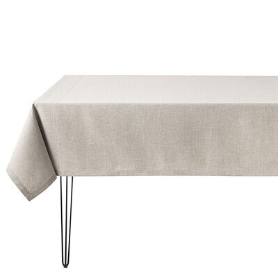 Le Jacquard Francais Slow Life Re-Use Beige Tablecloth 59&quot; X 84&quot; 28700, MPN: 28700,